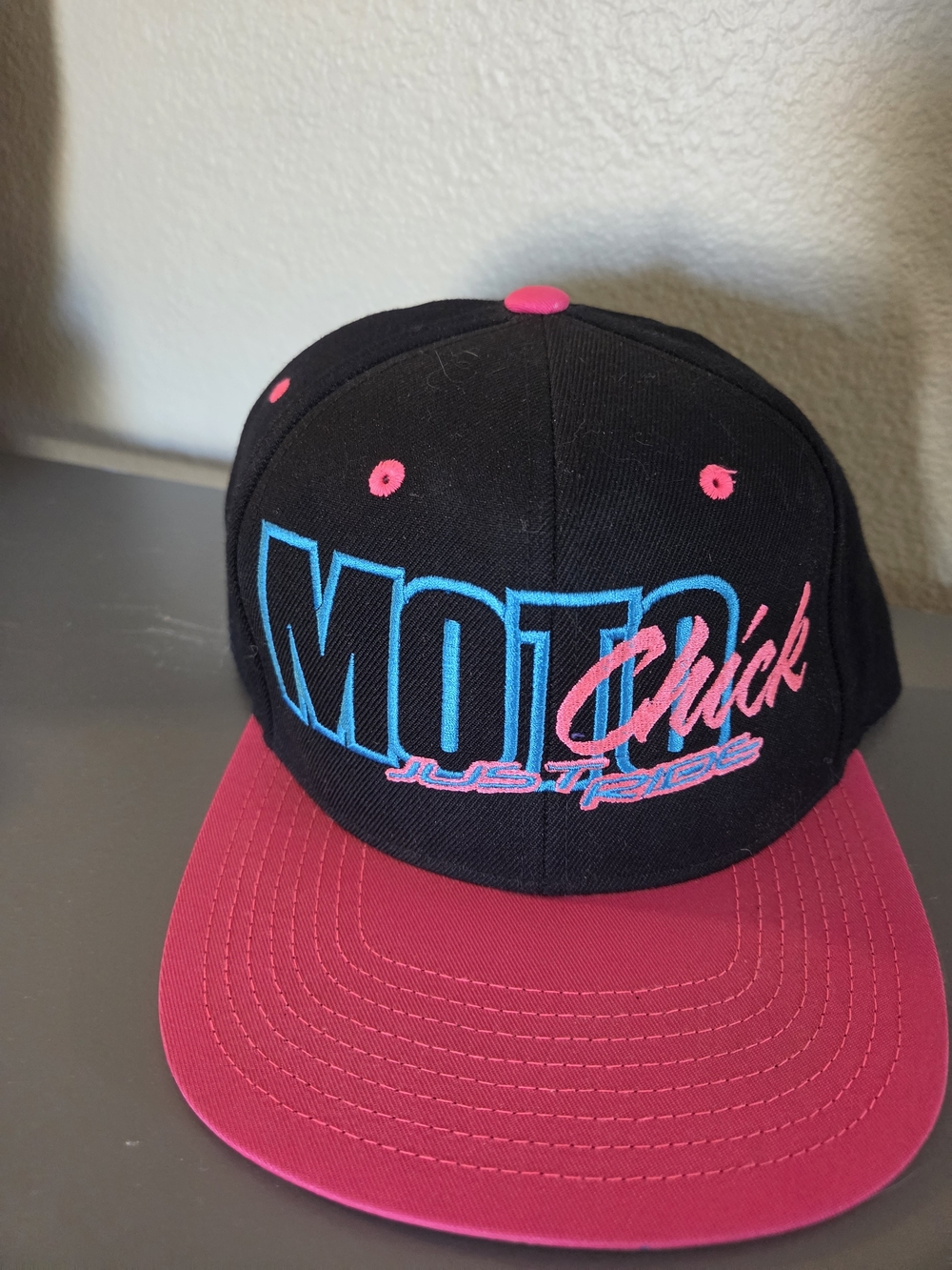 Moto Chick Snapback Hat